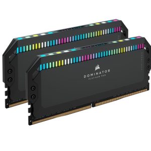 (LS) Corsair DOMINATOR® Platinum RGB 64GB (2x32GB) DDR5 Platinum RGB 64GB (2x32GB) DDR5 UDIMM 5200Mhz C40 1.25V Black Desktop PC Gaming Memory