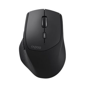 RAPOO MT550L Multi-Mode Wireless Ergonomic Optical Mouse -7 evels adjustable DPI, Smart Switch up to 5 devices, Ideal for Desktop PC, Notebook