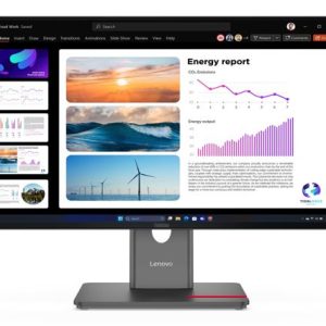 LENOVO ThinkVision T24i-30 23.8'/24' 60Hz QHD Monitor 2K 2560x1440 16:9 Height Adjustable Tilt Swivel Pivot HDMI DP1.4 DP VGA USB Hub VESA 3yr
