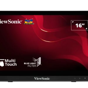 ViewSonic TD1630-3 16' 10 Point Projected Capactitive Touch, HDMI and VGA, Dual Speakers, Durable, Scratch Resistant, VESA 75, Monitor. KIOSK