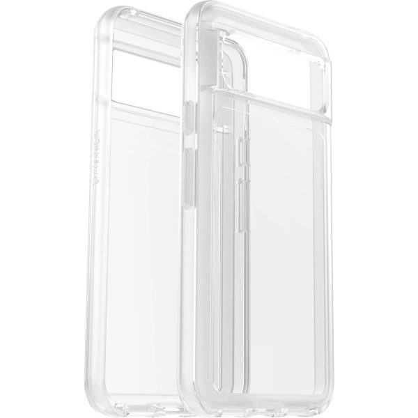 OtterBox Symmetry Clear Google Pixel 8 (6.2') Case Clear - (77-94207), DROP+ 3X Military Standard, Ultra-Sleek, Raised Edges, 7 Years Warranty