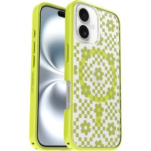 Otterbox React Magsafe Apple iPhone 16 (6.1') Case Daisy Dance (Clear/Yellow) - (77-97131), DROP+ 3X Military Standard, Hard Case, 7 Years