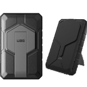 UAG Rugged Wireless Power Bank 10k mAh + Stand - Black/Grey (9B4411114030),20W USB-C, 10W Wireless, MagSafe compatible, 1 Year Warranty