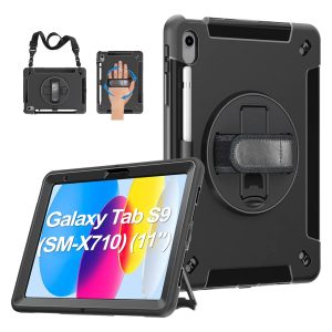 USP Rugged Samsung Galaxy Tab S10 Lite/ Tab S10 FE (11')/ Tab S9 (11')/ Tab S9 FE (10.9') Case - Military-Grade, Adjustable Hand Strap,Pen Holder