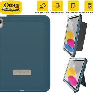 OtterBox Defender Apple iPad (11.0') 11th Gen (A16)/iPad 10th Gen (10.9') Case Baj Beach (Blue)- (77-90081),DROP+2X Military Standard,7 Years Warranty