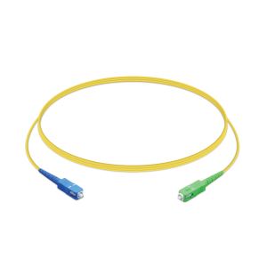Ubiquiti UFiber PatchCord Cable UPC/APC, 1.5m, Single Unit, Ultra-thin 2.0 mm Jacket, SC/UPC to SC/APC, Yellow,