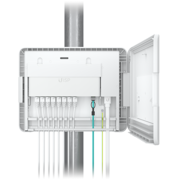 Ubiquiti UISP Box, Outdoor Box for UISP-R & UISP-S, Pole /Wall-Mountablke, IPX6-Rated Water Resistance, Power TransPort Cable Required,