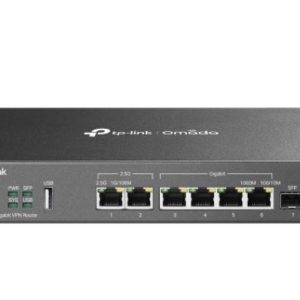 TP-Link ER707-M2 Omada Multi-Gigabit VPN Router Omada, 2x 2.5Gbps RJ45, 5x Gigabit (1xSFP + 4x RJ45), Load Balance, 1x USB, High Security VPN
