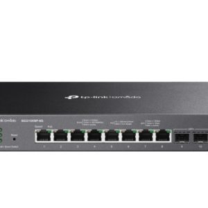 TP-Link SG2210XMP-M2 Omada 8-Port 2.5GBASE-T and 2-Port 10GE SFP+ Smart Switch with 8-Port PoE+, Integration with Omada SDN Controller, Static Routing