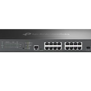 TP-Link SG3218XP-M2, Omada 16-Port 2.5G and 2-Port 10GE SFP+ L2+ Managed Switch with 8-Port PoE+,  Integration with Omada SDN Controller,Static Routin