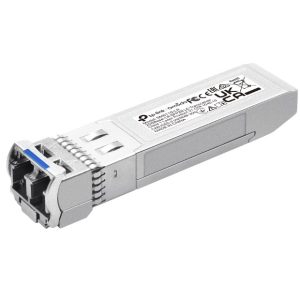TP-Link SM6110-LR Omada 25GBase-LR SFP28 LC Transceiver, Compatible with switches with 25G ports like SX6632YF; and 10G ports like SG3428X and SG3452X