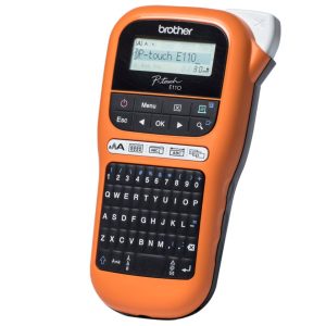 Brother PT-E110VP PORTABLE P TOUCH LABELLER SUITABLE FOR ELECTRICIANS/TRADESMEN 3.5-12MM TZE TAPE MODEL