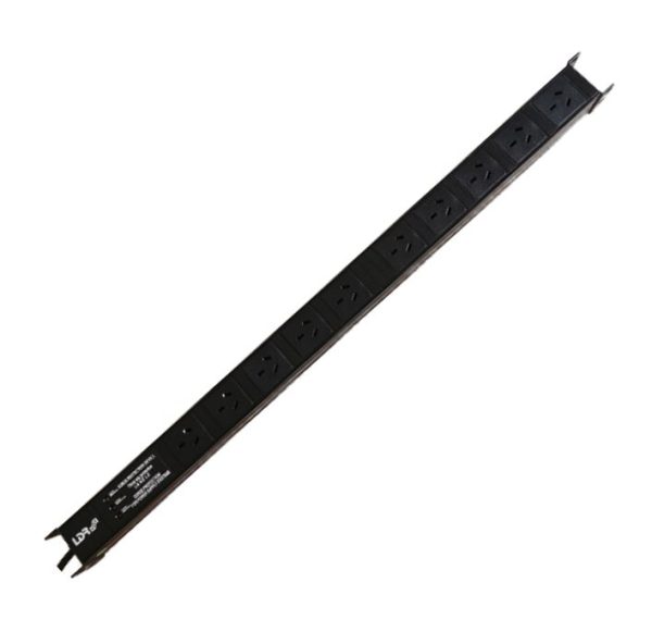 LDR 10-Port 10A Power Distribution Unit AU Approved - 10x 3-Pin AU/NZ Outlets/Slots - 1U Vertical Mount