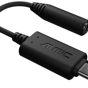 ASUS AI Noise-Cancelling Mic Adapter USB-C 3.0mm, Enhance Micro Performance, Compact, Portable, Gaming, VoIP, PC, MAC, Mobile, Nintendo Switch