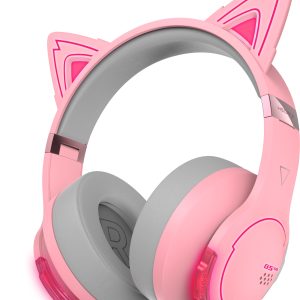 Edifier G5BT Cat Pink Hi-Res Bluetooth Gaming Headset with Hi-Res, Low Latency 45ms (+5ms), RGB Lighting, Multi-Mode, Bluetooth v5.2/AUX