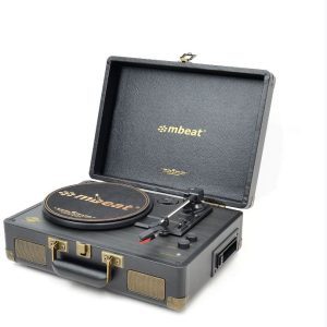 (LS)mbeat® Uptown Retro Bluetooth 3-in-1 AudioTurntable &  Cassette Player, Bluetooth Streaming, 33/45 RPM Vinyls and Cassette, 3.5mm Audio,RCA Audio