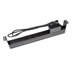 PowerShield Horizontal PDU with IEC C20 Input, 8 x C13, 2 x C19 outlets, provides reliable power distribution for horizontal installations