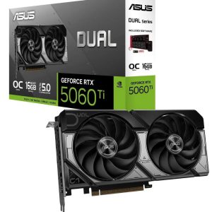 ASUS nVidia GeForce PRIME-RTX5060TI-16G RTX 5060 Ti 16GB GDDR7 2572MHz Boost Clock, RAM 28Gbps, 758 AI TOPs, Digital Max Resolution 7680 x 4320