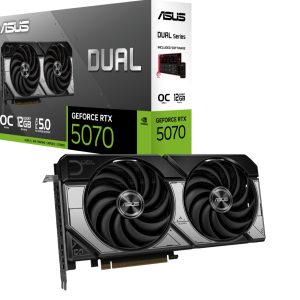 ASUS nVidia GeForce DUAL-RTX5070-O12G 12GB GDDR7 OC Edition, 2542MHz Boost Clock, RAM 28Gbps, 1000 AI TOPs, Digital Max Resolution 7680 x 4320