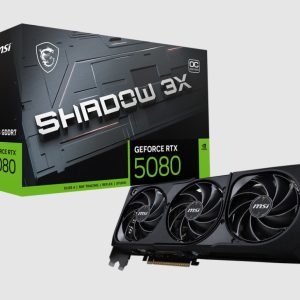 MSI nVidia GeForce RTX™ 5080 16G SHADOW 3X OC, Boost: 2640 MHz, 16GB GDDR7, DisplayPort x 3, HDMI™ x 1,